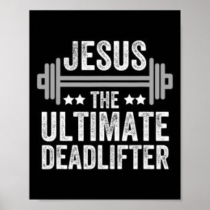Poster Jesus, a Malhação de camiseta de camisa do Deadlif