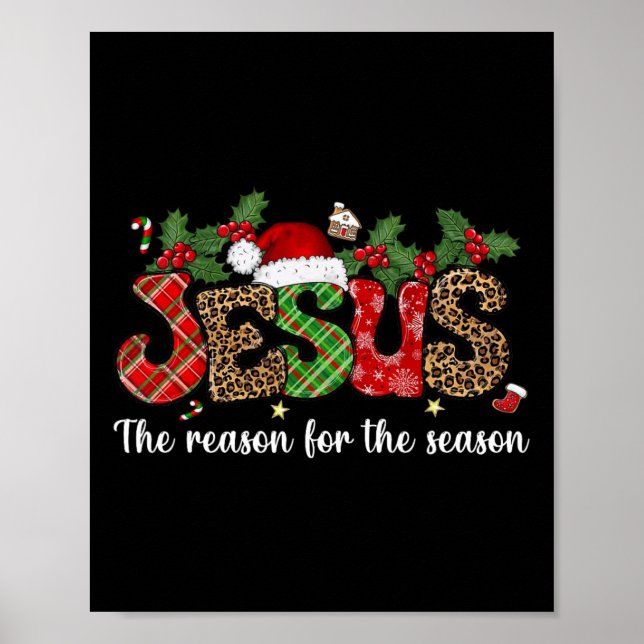 Poster Jesus, A Razão Para A Época Feliz Natal Ou (Frente)