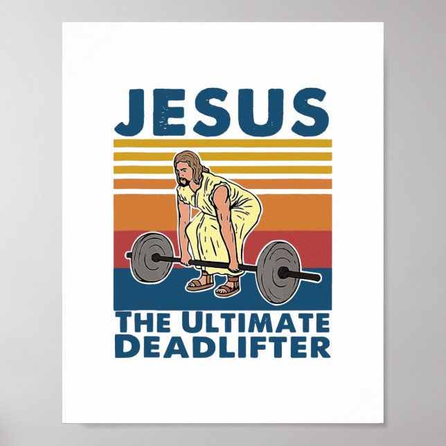 Poster Jesus, a última Malhação do Deadlifter (Frente)