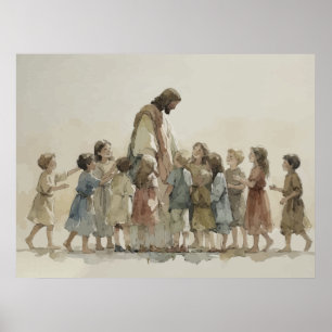 Poster Jesus Acolhe as Crianças