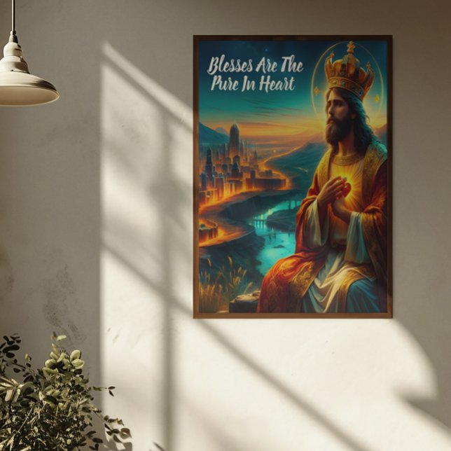 Poster Jesus Adormecido com uma Coroa Majestosa (Criador carregado)