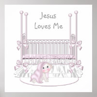 Jesus ama-me, bebê anão de parede 25x25