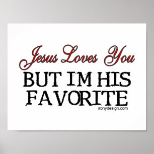 Pôster Jesus ama-o favorito