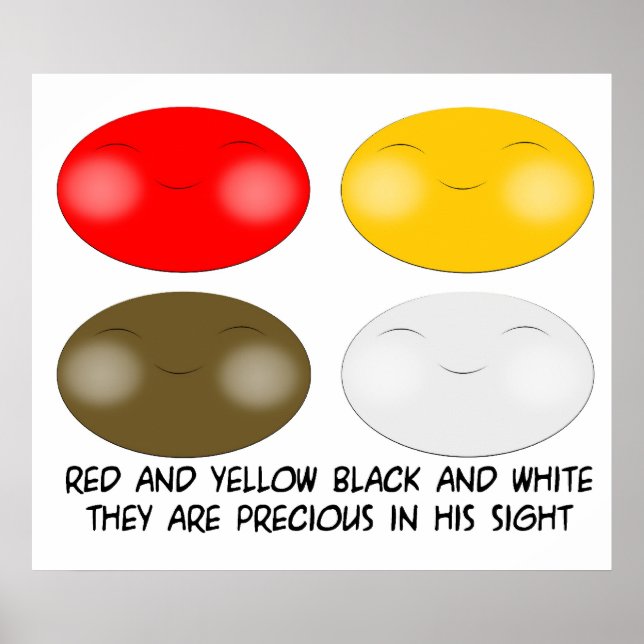 Pôster Jesus ama os pequenos filhos do mundo (Frente)