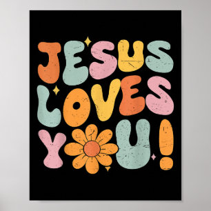 Poster Jesus Ama Você Cristã Adolescente Deus Irmã Boa