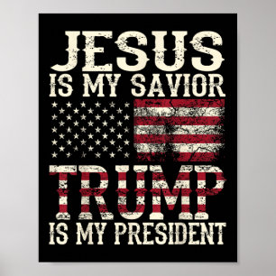 Poster Jesus Americano Engraçado É O Meu Tremor De Salvaç