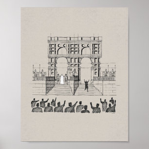 Poster Jesus Antes de Pilatos - Rei do Muro da Bíblia Jud