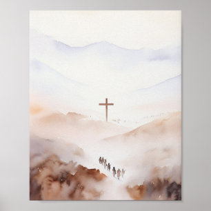 Poster Jesus Art sem rosto - Casa Cristã Minimalista Dez