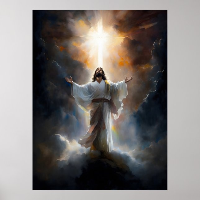 Poster Jesus Ascende ao Céu (Frente)