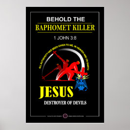 Poster Jesus - Assassino do Baphomet