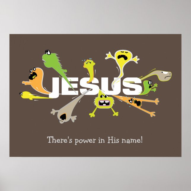 Poster Jesus Assustador (Frente)