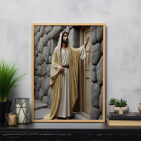 Jesus batendo na porta antiga