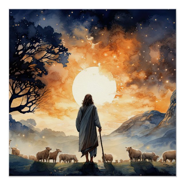 Pôster jesus, bible art, new testament (Frente)