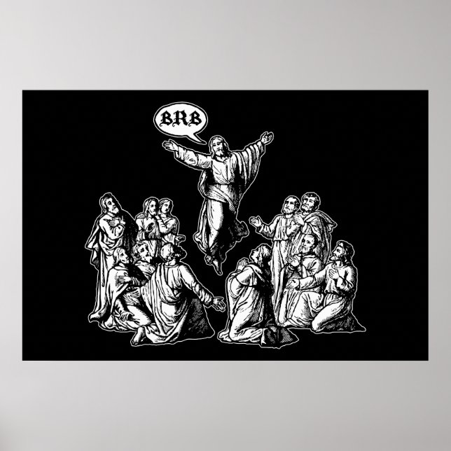 Pôster Jesus BRB lol (Frente)