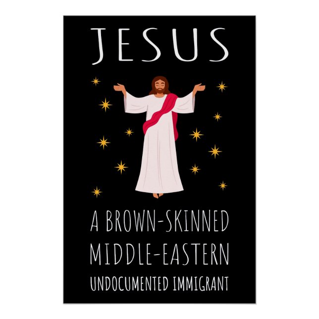 Pôster Jesus Brown, Imigrante Idocumentado (Frente)