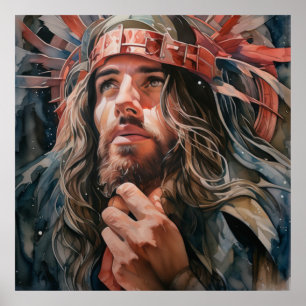 Poster Jesus Buscando Direção do Pai