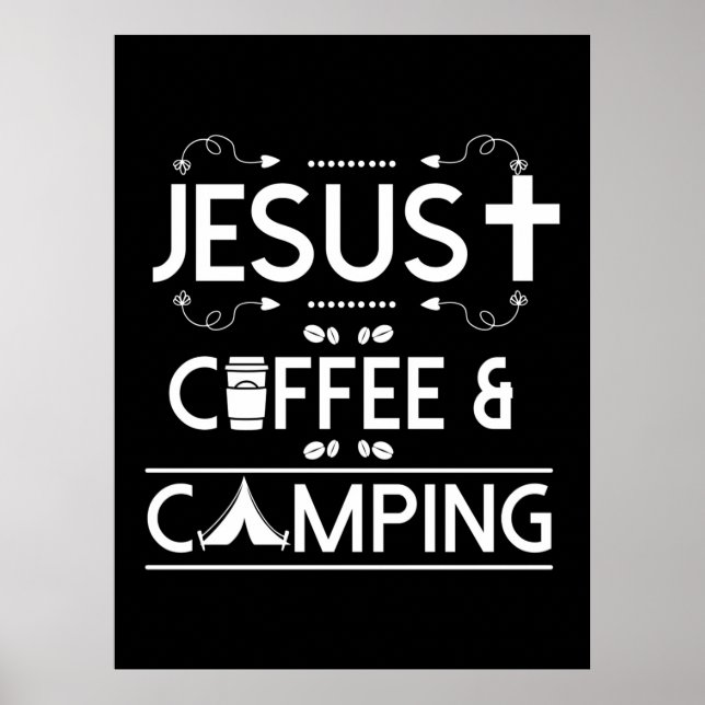Poster Jesus Café E Acampamento (Frente)