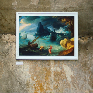 Poster Jesus Caminhando sobre o Mar da Galileia Paul Bril