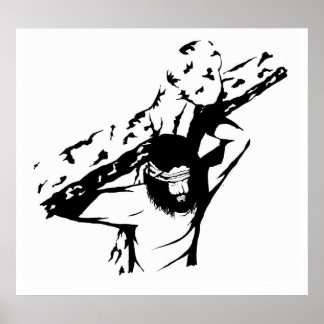 Poster Jesus Carregar Sua Cruz