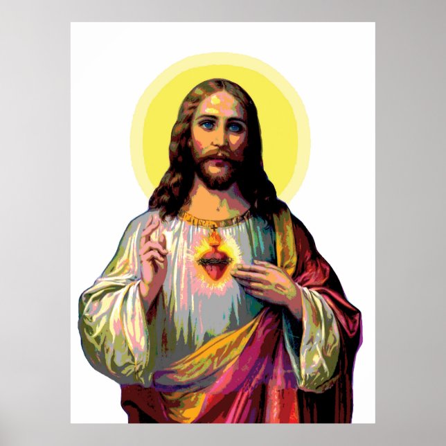 Poster Jesus Christus no estilo de arte Pop (Frente)