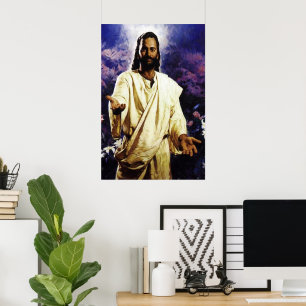 Poster Jesus com os braços abertos a você