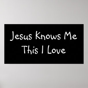 Pôster Jesus conhece-me isto amor de I - Custo… -