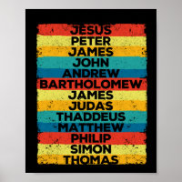 Jesus Cristo 12 Apóstolos Discípulos Feliz Natal