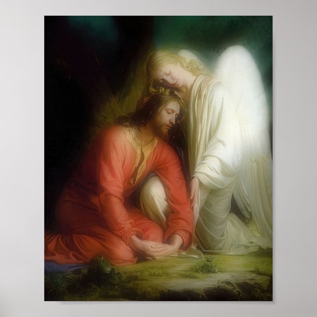 Poster Jesus Cristo Agonia no Jardim Gethsemane Bloch (Frente)