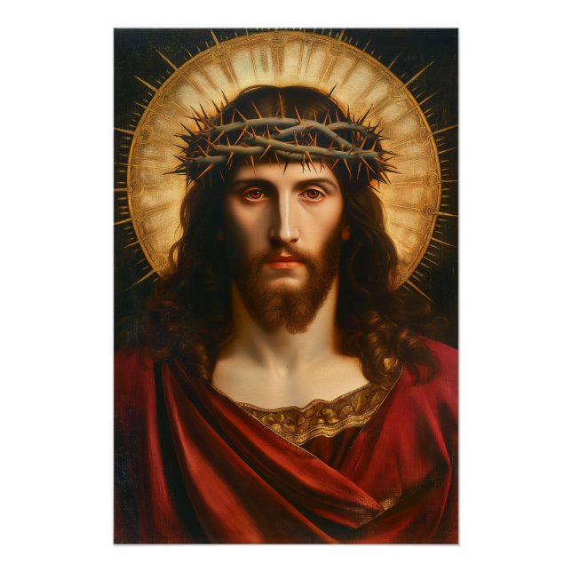 Pôster Jesus Cristo | Arte Religiosa Cristã (Frente)