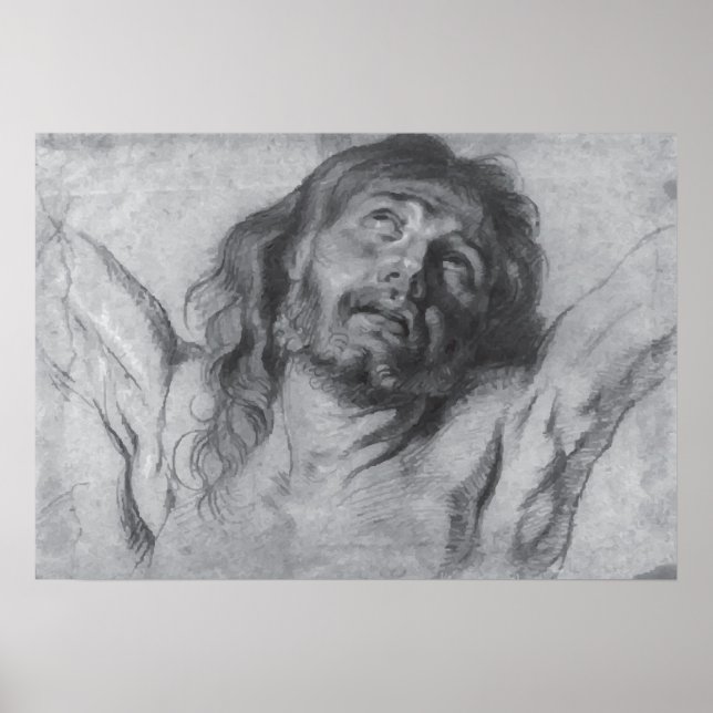 Poster Jesus Cristo Drawing Anthony van Dyck (Frente)