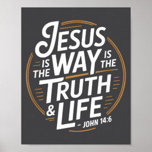 Poster Jesus Cristo É O Caminho É A Verdade E A Vida J