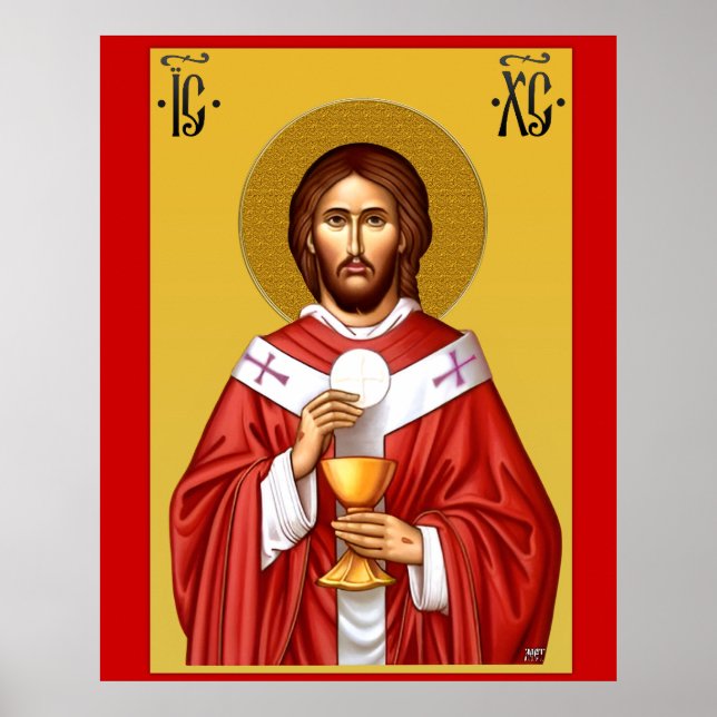 Poster Jesus Cristo filho de Deus Pingente (Frente)