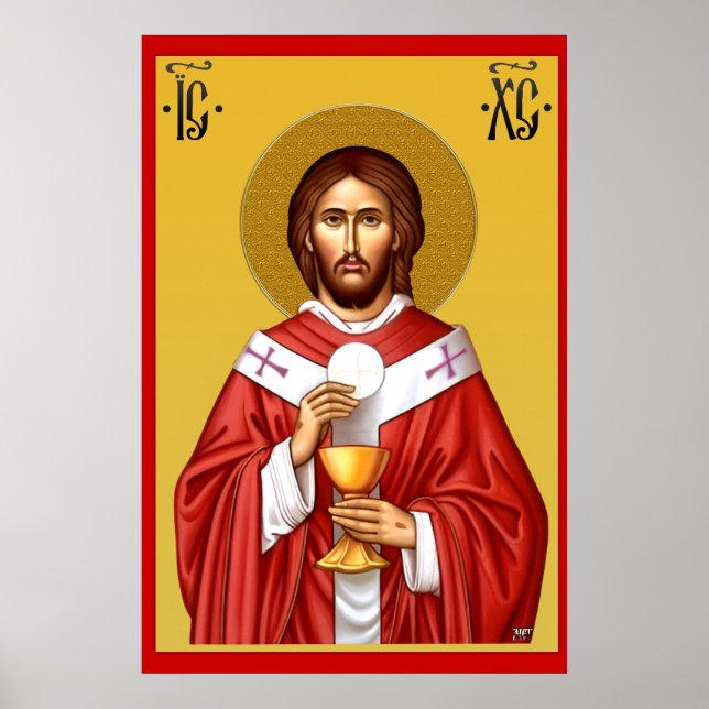 Poster Jesus Cristo filho de Deus Pingente (Frente)