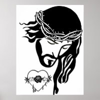 Jesus Cristo Joga Arte Cardíaca Sangrando