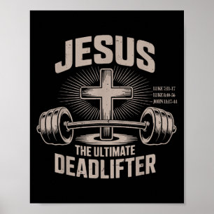 Poster Jesus Cristo Musculoso Criança Engraçado Cristão G