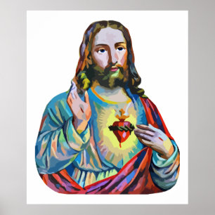 Poster Jesus Cristo original da arte religiosa