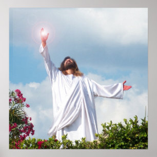 Poster Jesus Cristo que ascensão ao deus cristão da art