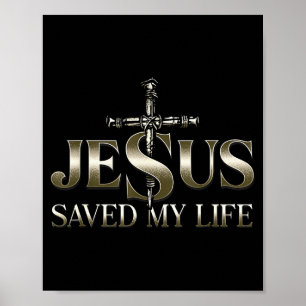 Poster Jesus Cristo Salvou Meu Presente Para Mulheres Hom