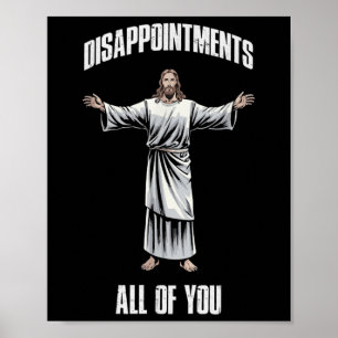 Poster Jesus Cristo Vintage Desapontou Todos Vocês