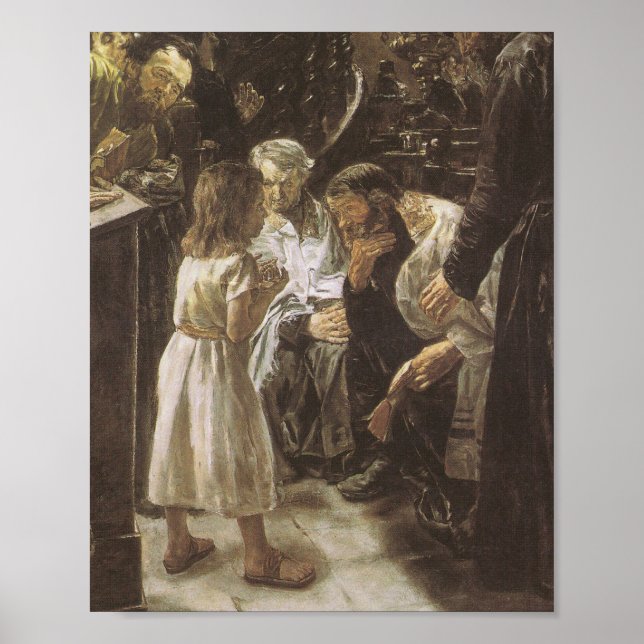 Poster Jesus De Doze Anos No Templo De 1879 (Frente)