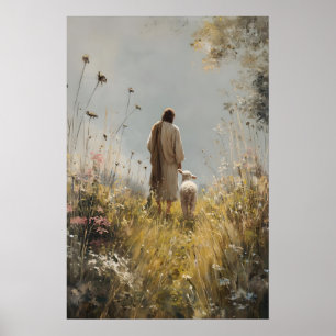 Poster Jesus Deixa os 99 O Bom Pastor Ovelha Perdida