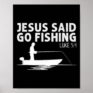 Poster Jesus Disse Vá Pescar Cristo Cristão Pescador F