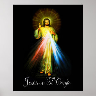 Poster Jesus Divina Misericórdia - Jesus Compaixão Divi