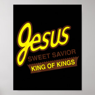 Poster Jesus Doce Salvador Rei Dos Reis Engraçado J Crist
