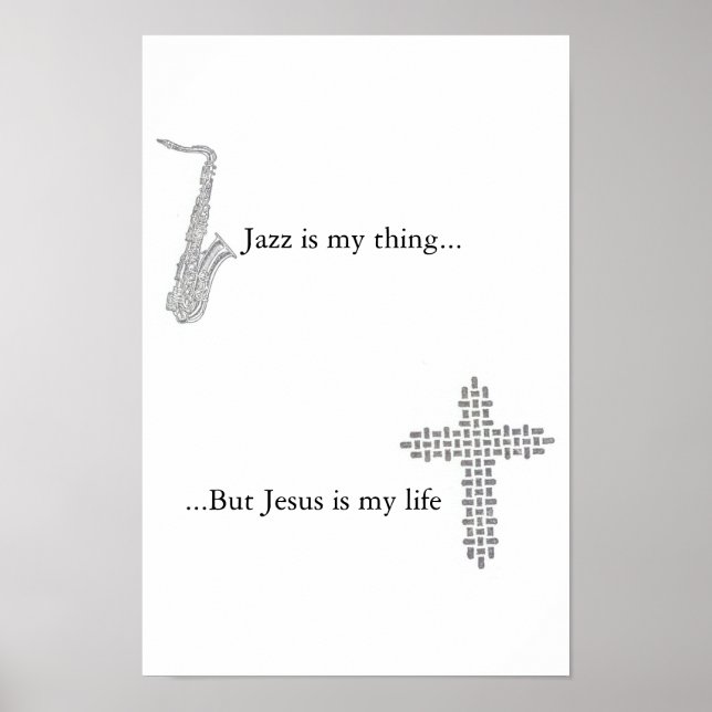 Poster Jesus é a minha vida (Frente)