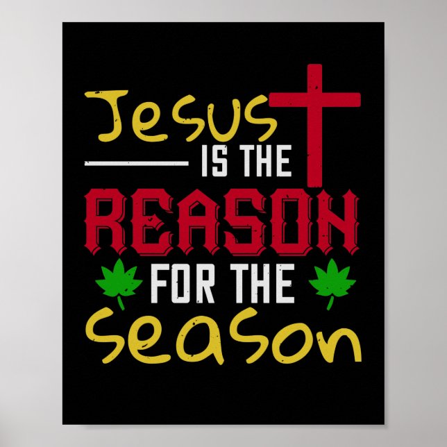 Poster Jesus É A Razão Da Época (Frente)