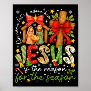 Poster Jesus É A Razão Da Temporada Cristã Chris