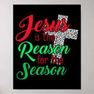 Poster Jesus É A Razão Da Temporada Cristã Chris