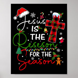 Poster Jesus É A Razão Da Temporada De Natal Xmas