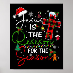 Poster Jesus É a Razão da Temporada de Natal Xmas